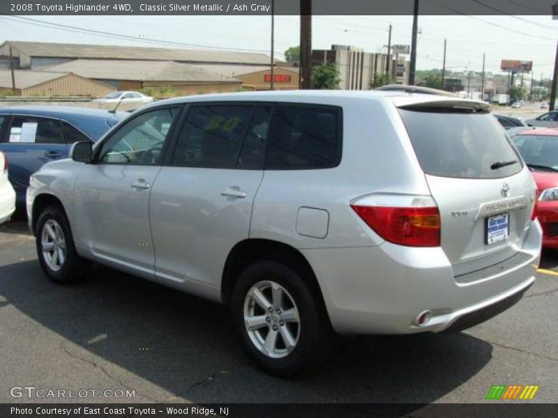 Classic Silver Metallic / Ash Gray 2008 Toyota Highlander 4WD