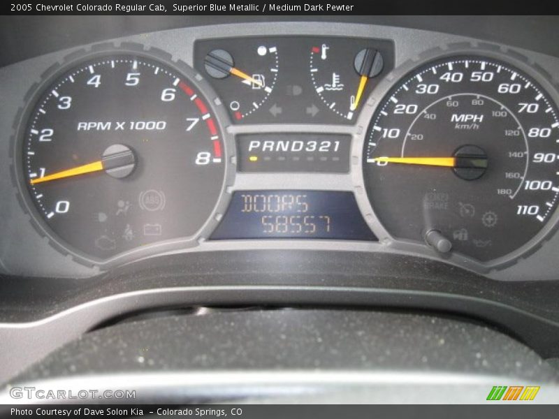 Superior Blue Metallic / Medium Dark Pewter 2005 Chevrolet Colorado Regular Cab