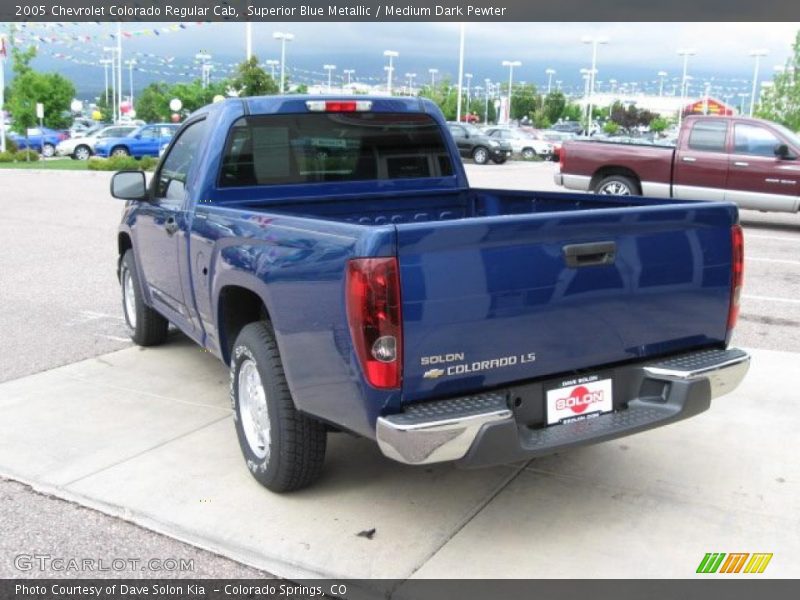 Superior Blue Metallic / Medium Dark Pewter 2005 Chevrolet Colorado Regular Cab