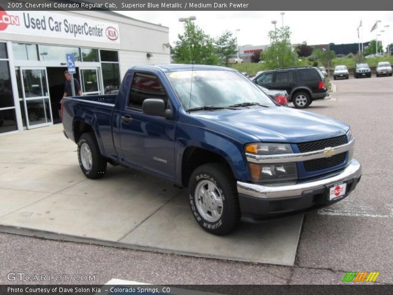 Superior Blue Metallic / Medium Dark Pewter 2005 Chevrolet Colorado Regular Cab