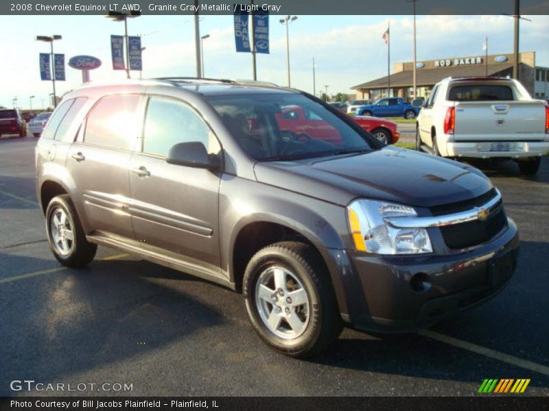 Granite Gray Metallic / Light Gray 2008 Chevrolet Equinox LT AWD