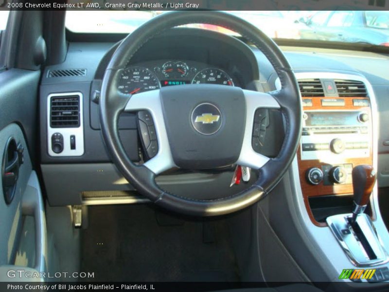 Granite Gray Metallic / Light Gray 2008 Chevrolet Equinox LT AWD