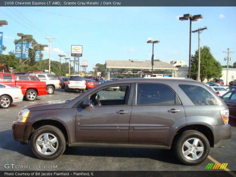 Granite Gray Metallic / Dark Gray 2008 Chevrolet Equinox LT AWD