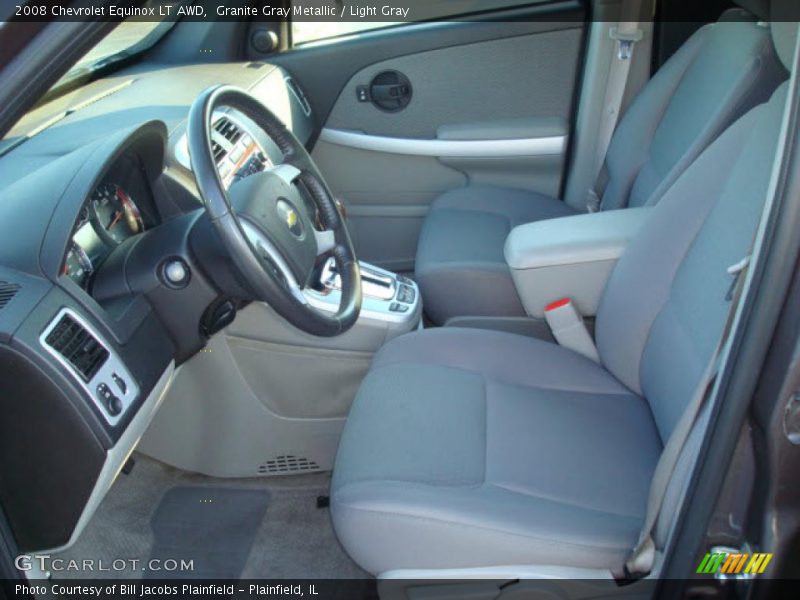 Granite Gray Metallic / Light Gray 2008 Chevrolet Equinox LT AWD