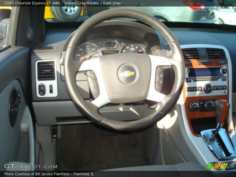 Granite Gray Metallic / Dark Gray 2008 Chevrolet Equinox LT AWD