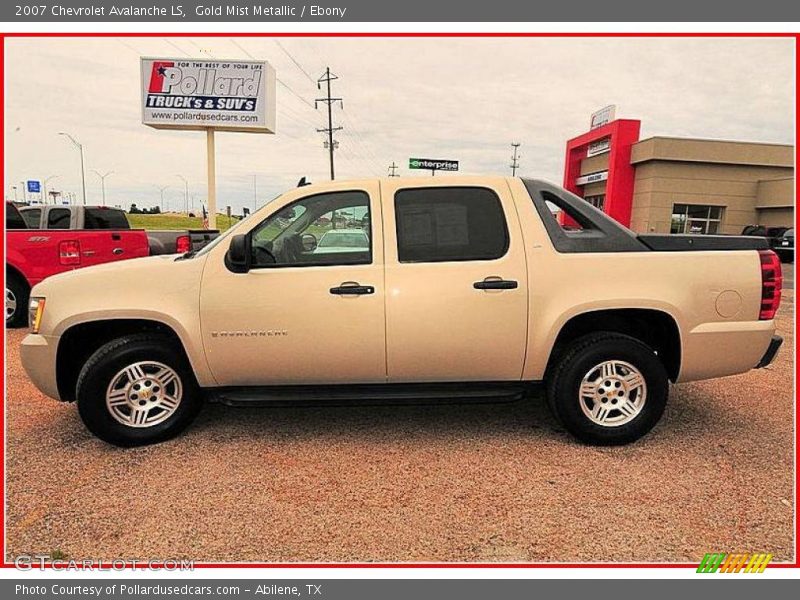 Gold Mist Metallic / Ebony 2007 Chevrolet Avalanche LS
