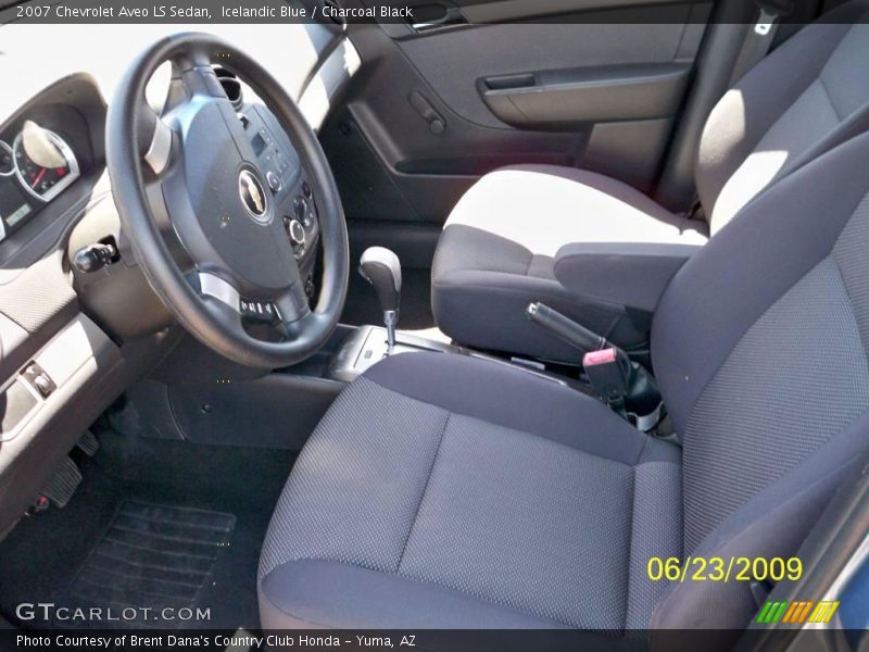 Icelandic Blue / Charcoal Black 2007 Chevrolet Aveo LS Sedan