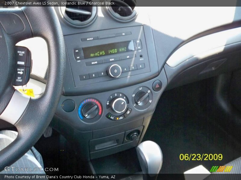 Icelandic Blue / Charcoal Black 2007 Chevrolet Aveo LS Sedan