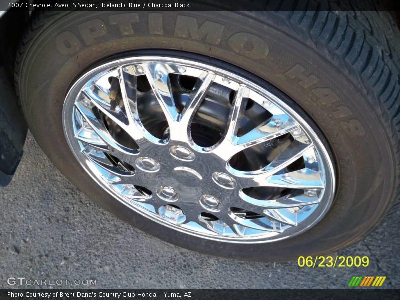 Icelandic Blue / Charcoal Black 2007 Chevrolet Aveo LS Sedan