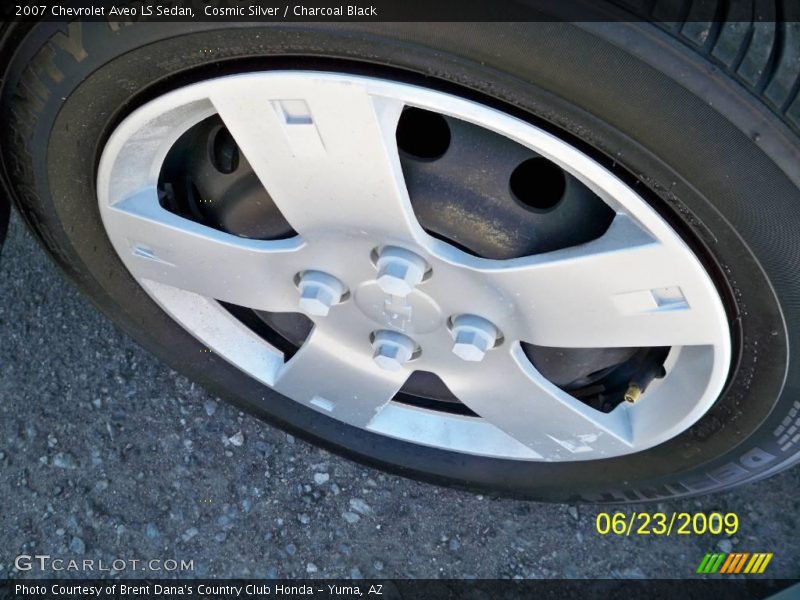 Cosmic Silver / Charcoal Black 2007 Chevrolet Aveo LS Sedan