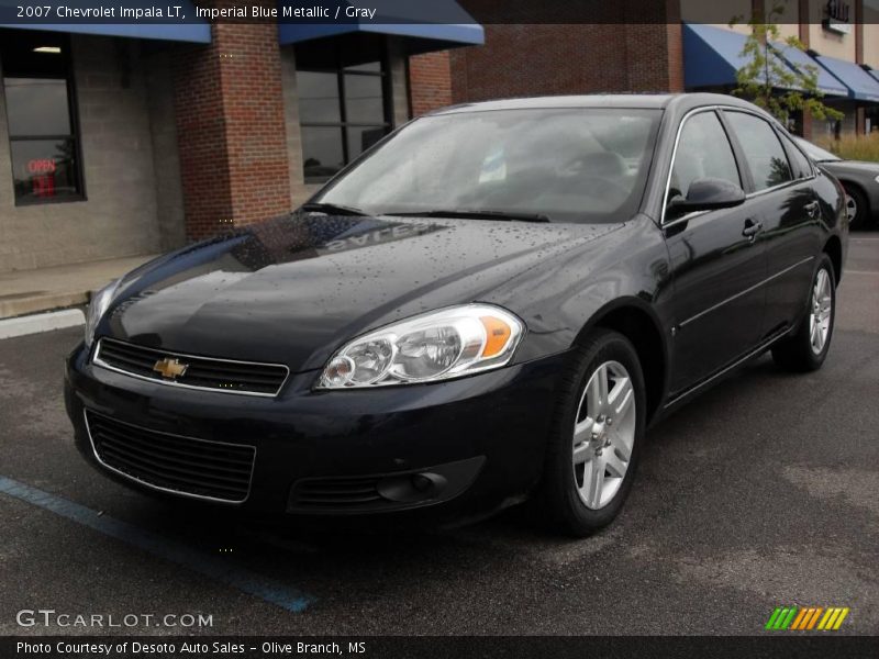Imperial Blue Metallic / Gray 2007 Chevrolet Impala LT