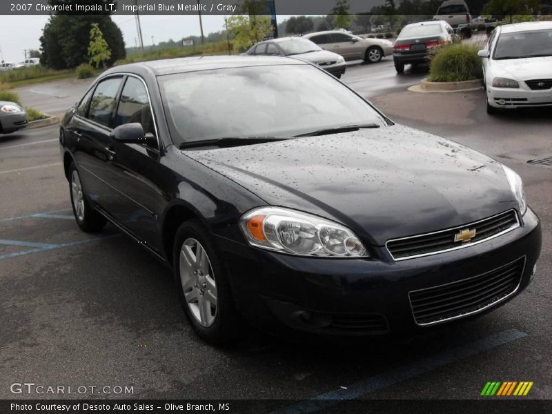Imperial Blue Metallic / Gray 2007 Chevrolet Impala LT