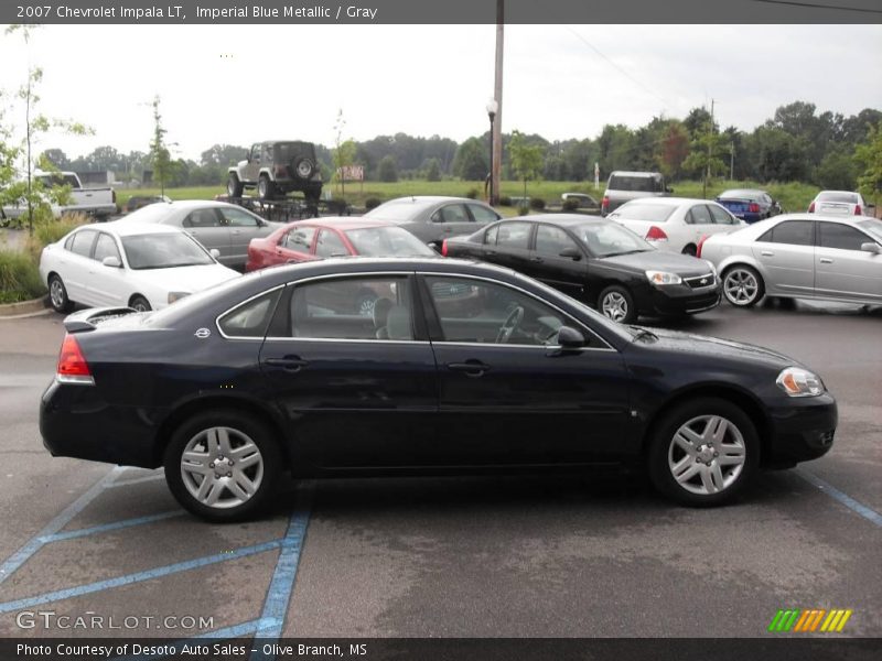 Imperial Blue Metallic / Gray 2007 Chevrolet Impala LT