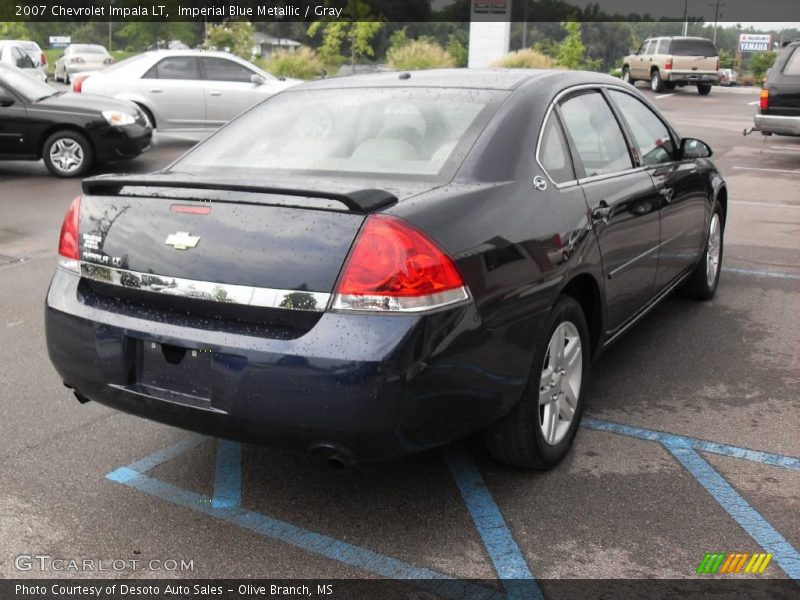 Imperial Blue Metallic / Gray 2007 Chevrolet Impala LT