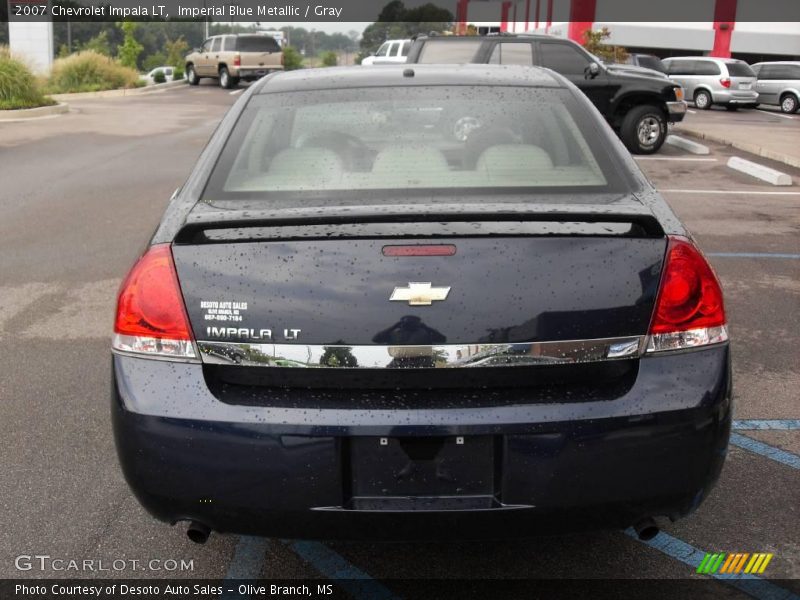 Imperial Blue Metallic / Gray 2007 Chevrolet Impala LT