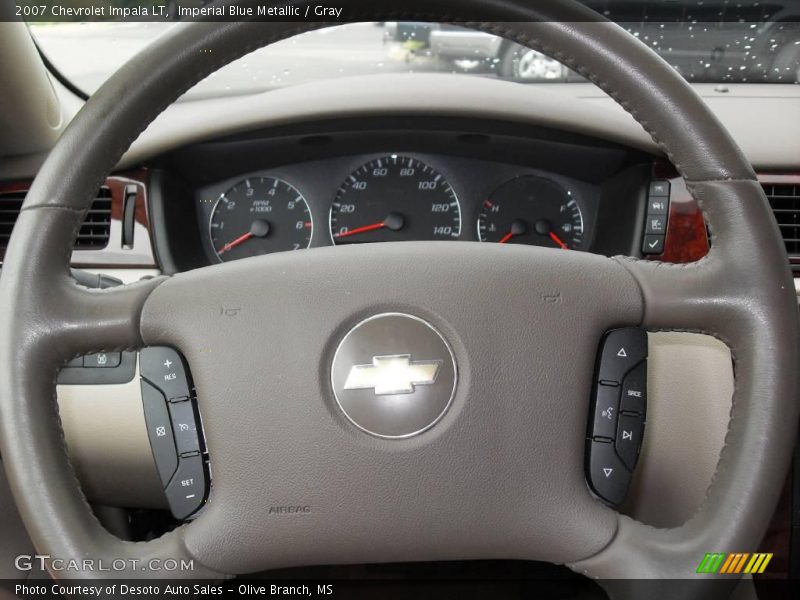 Imperial Blue Metallic / Gray 2007 Chevrolet Impala LT