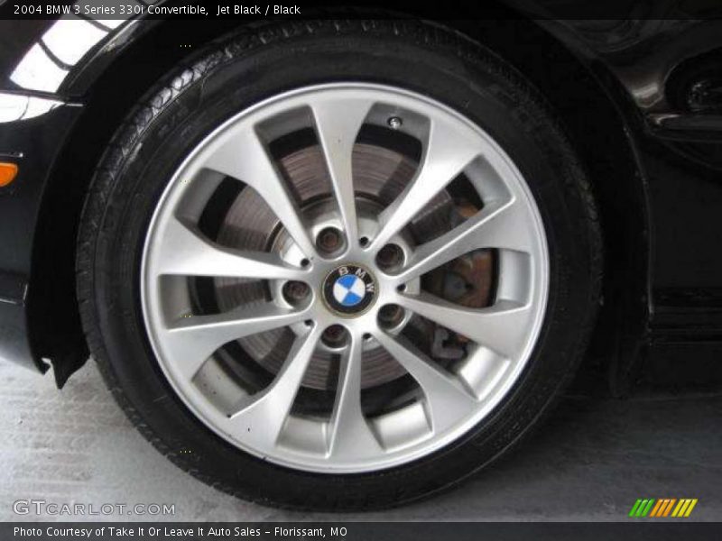 Jet Black / Black 2004 BMW 3 Series 330i Convertible