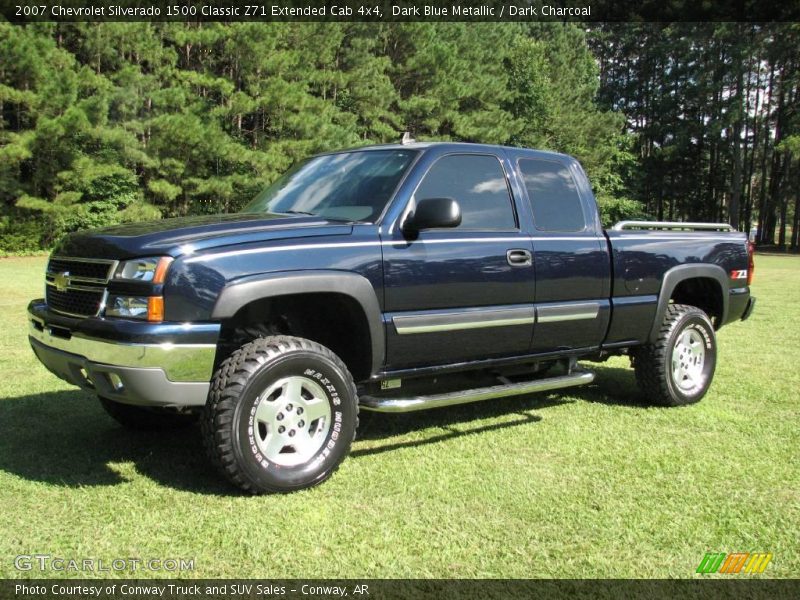Dark Blue Metallic / Dark Charcoal 2007 Chevrolet Silverado 1500 Classic Z71 Extended Cab 4x4