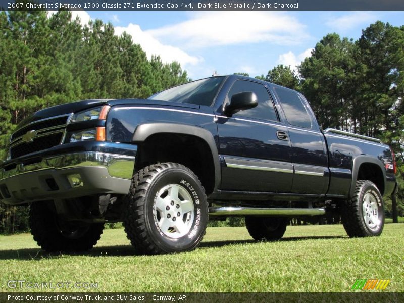 Dark Blue Metallic / Dark Charcoal 2007 Chevrolet Silverado 1500 Classic Z71 Extended Cab 4x4