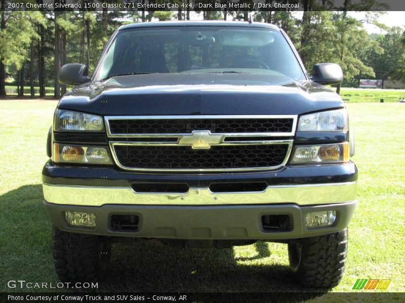 Dark Blue Metallic / Dark Charcoal 2007 Chevrolet Silverado 1500 Classic Z71 Extended Cab 4x4