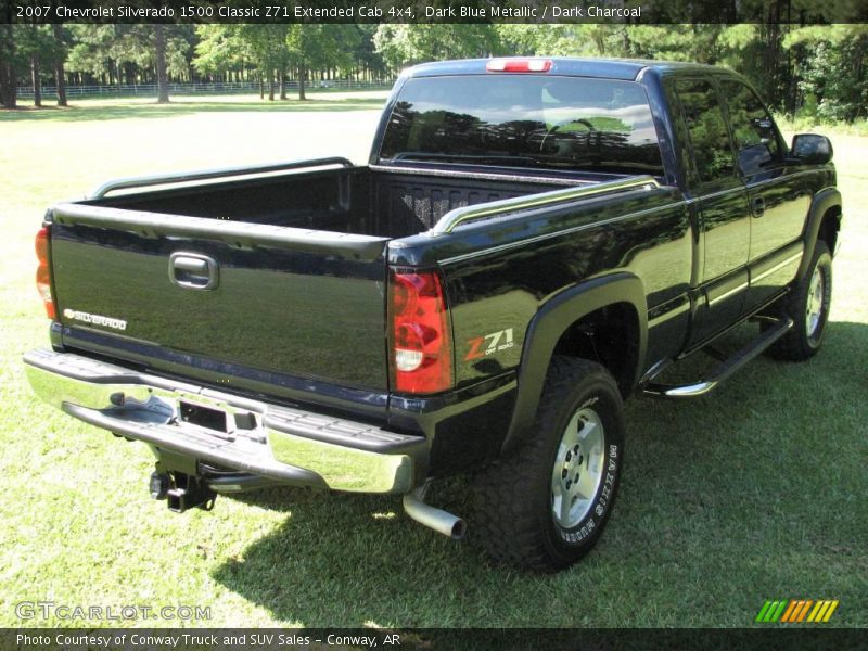 Dark Blue Metallic / Dark Charcoal 2007 Chevrolet Silverado 1500 Classic Z71 Extended Cab 4x4