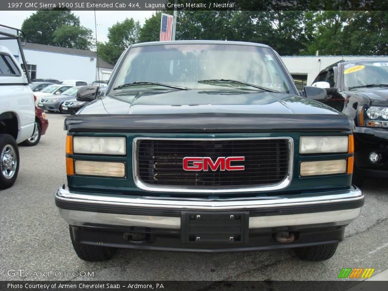 Laguna Green Metallic / Neutral 1997 GMC Sierra 1500 SLE Extended Cab 4x4