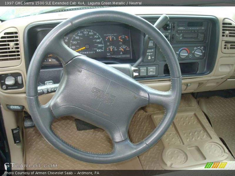 Laguna Green Metallic / Neutral 1997 GMC Sierra 1500 SLE Extended Cab 4x4