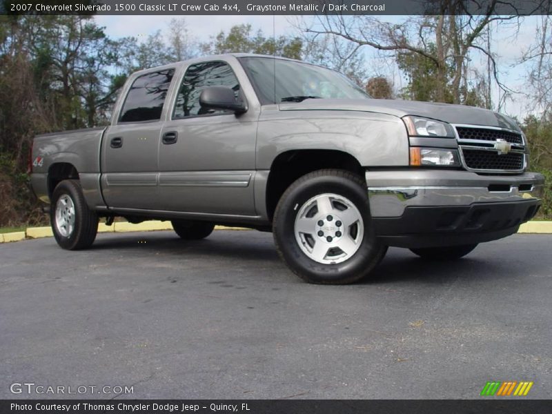 Graystone Metallic / Dark Charcoal 2007 Chevrolet Silverado 1500 Classic LT Crew Cab 4x4