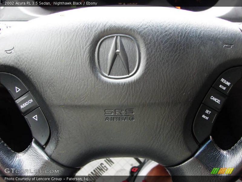 Nighthawk Black / Ebony 2002 Acura RL 3.5 Sedan