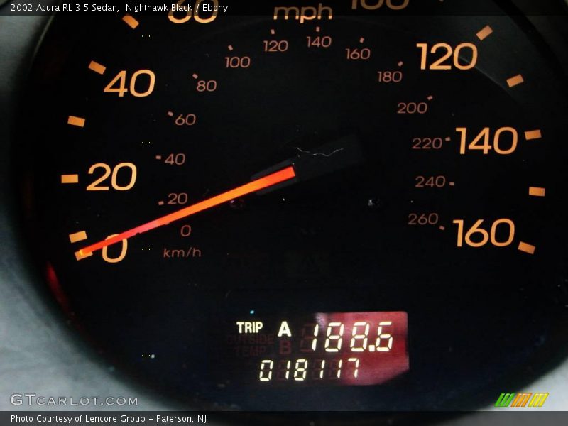 Nighthawk Black / Ebony 2002 Acura RL 3.5 Sedan