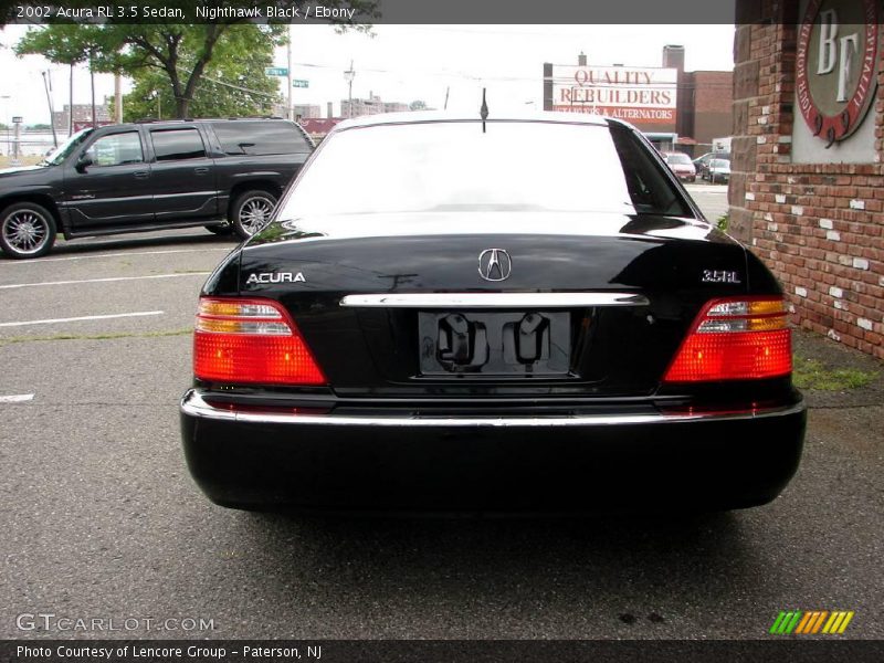 Nighthawk Black / Ebony 2002 Acura RL 3.5 Sedan