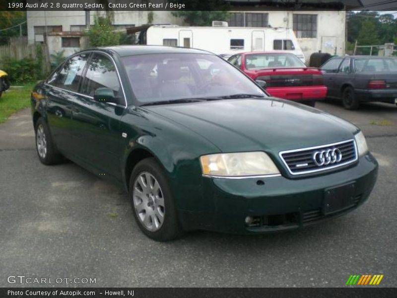 Cactus Green Pearl / Beige 1998 Audi A6 2.8 quattro Sedan