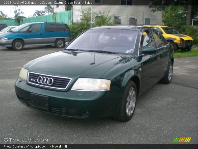 Cactus Green Pearl / Beige 1998 Audi A6 2.8 quattro Sedan