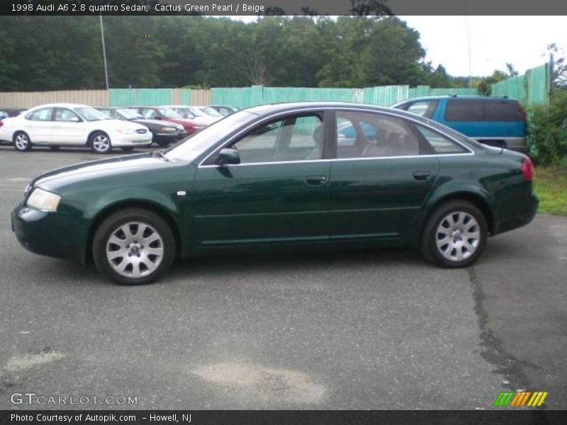 Cactus Green Pearl / Beige 1998 Audi A6 2.8 quattro Sedan