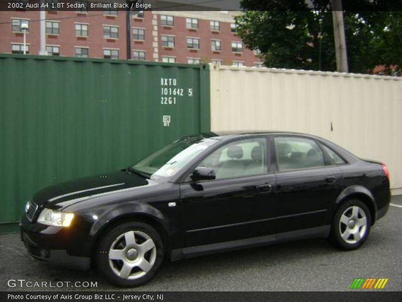 Brilliant Black / Beige 2002 Audi A4 1.8T Sedan