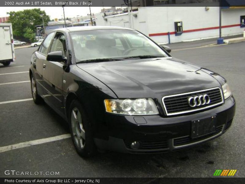 Brilliant Black / Beige 2002 Audi A4 1.8T Sedan