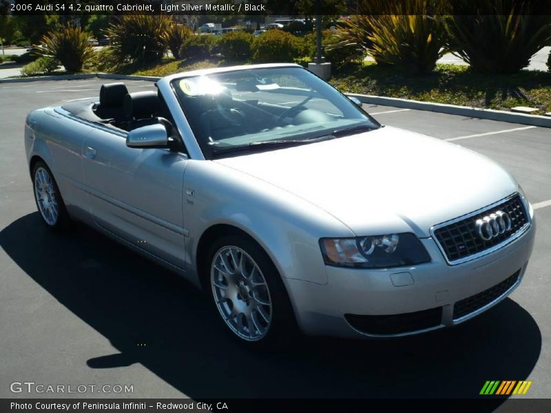 Light Silver Metallic / Black 2006 Audi S4 4.2 quattro Cabriolet