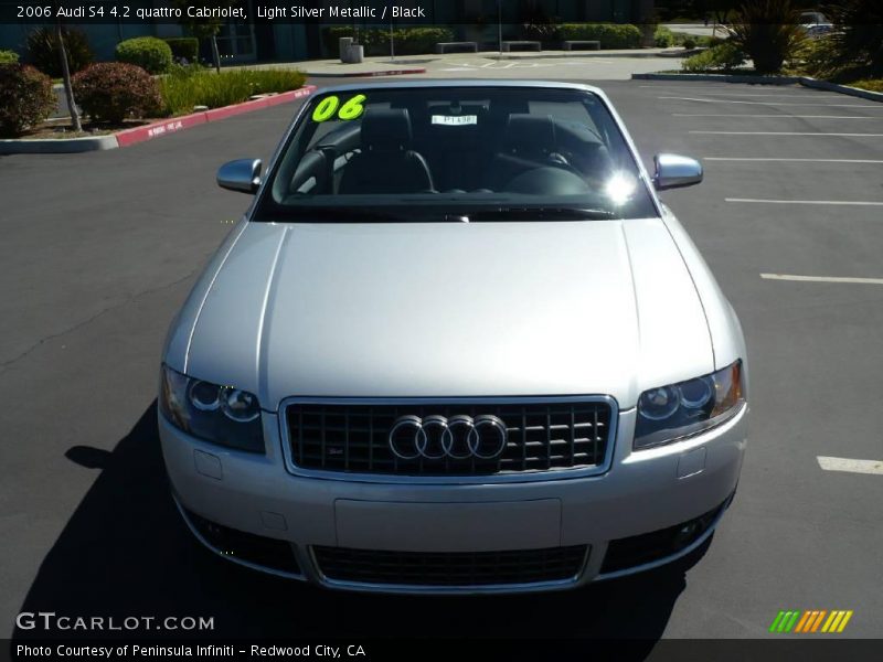 Light Silver Metallic / Black 2006 Audi S4 4.2 quattro Cabriolet