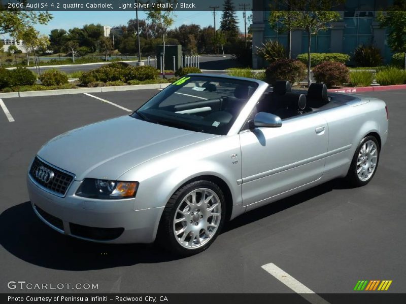 Light Silver Metallic / Black 2006 Audi S4 4.2 quattro Cabriolet
