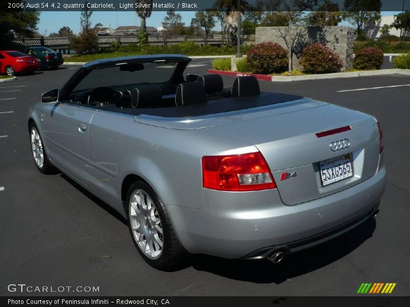 Light Silver Metallic / Black 2006 Audi S4 4.2 quattro Cabriolet