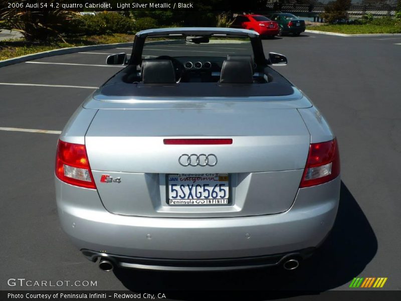 Light Silver Metallic / Black 2006 Audi S4 4.2 quattro Cabriolet