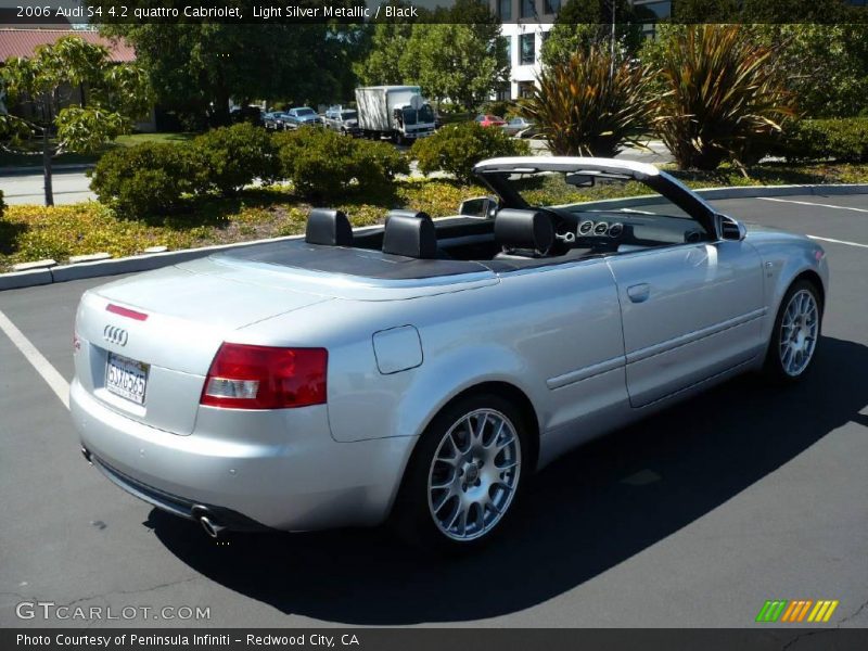 Light Silver Metallic / Black 2006 Audi S4 4.2 quattro Cabriolet