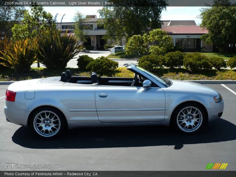 Light Silver Metallic / Black 2006 Audi S4 4.2 quattro Cabriolet
