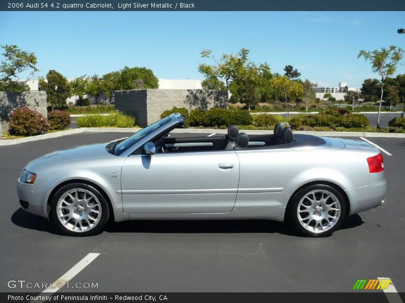 Light Silver Metallic / Black 2006 Audi S4 4.2 quattro Cabriolet