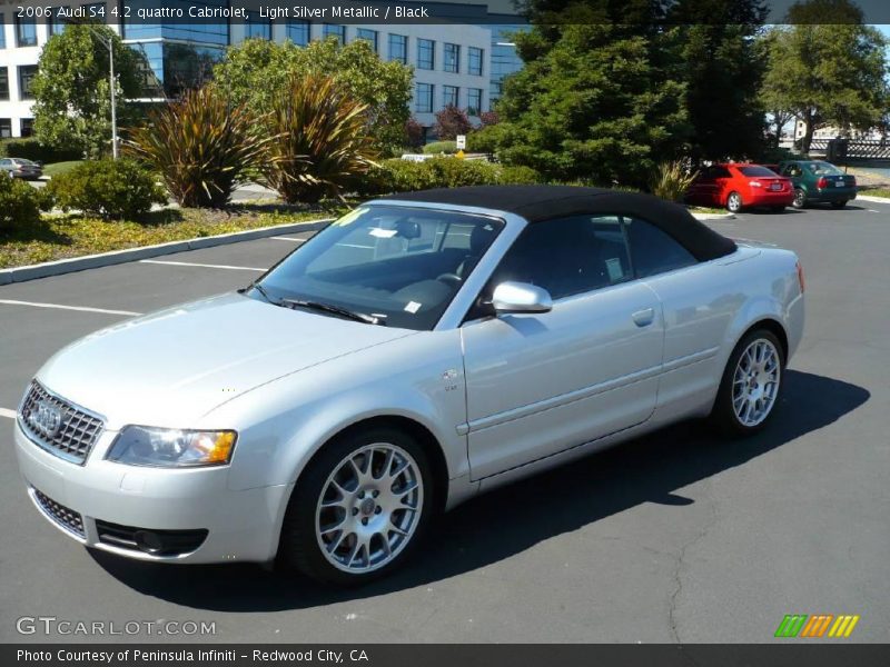 Light Silver Metallic / Black 2006 Audi S4 4.2 quattro Cabriolet