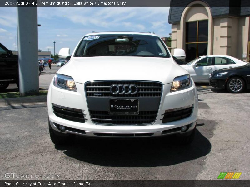 Calla White / Limestone Grey 2007 Audi Q7 4.2 Premium quattro