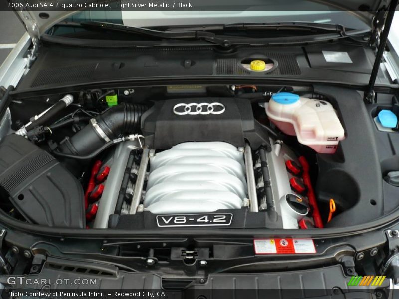 Light Silver Metallic / Black 2006 Audi S4 4.2 quattro Cabriolet