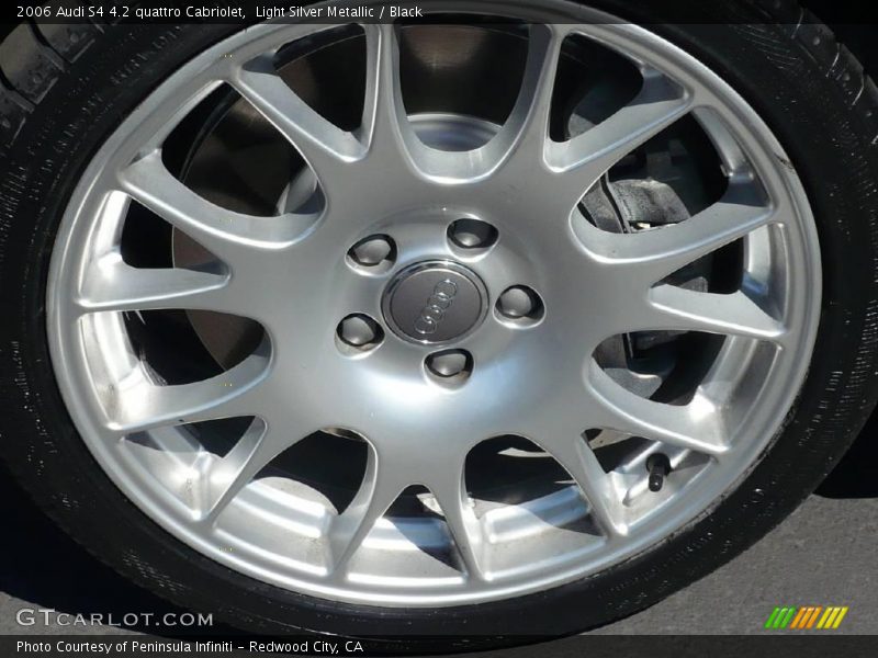 Light Silver Metallic / Black 2006 Audi S4 4.2 quattro Cabriolet