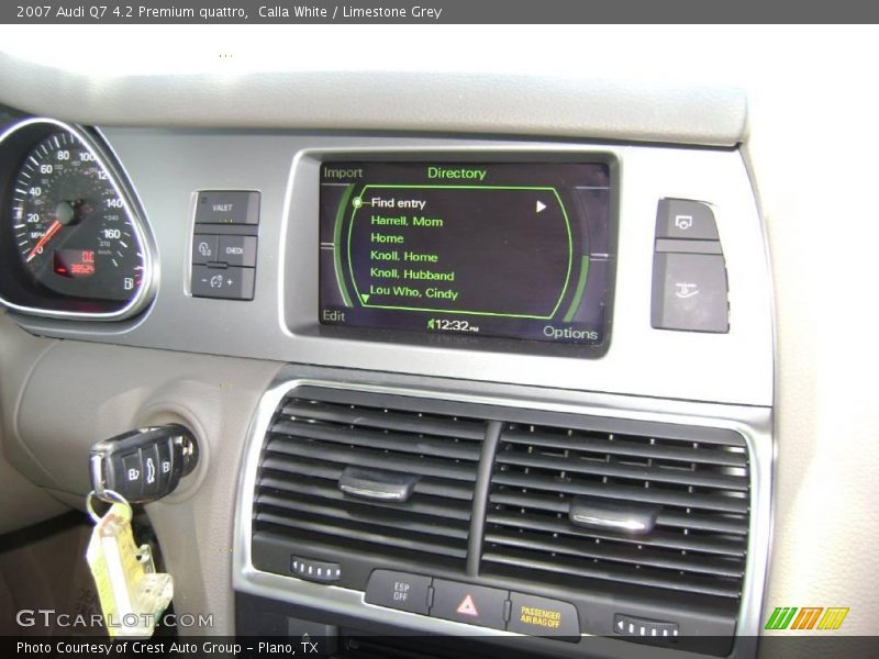 Calla White / Limestone Grey 2007 Audi Q7 4.2 Premium quattro