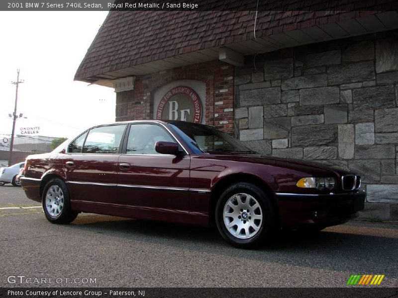 Royal Red Metallic / Sand Beige 2001 BMW 7 Series 740iL Sedan